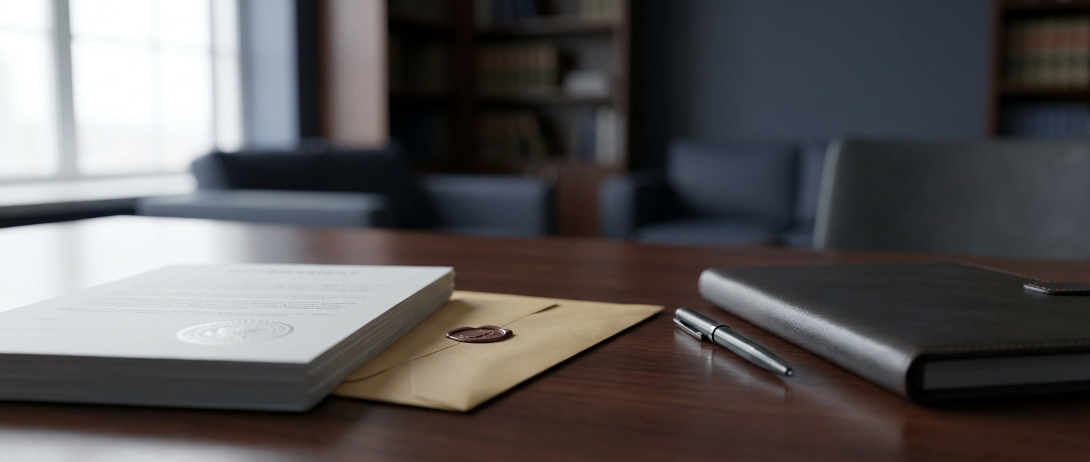 Civil Investigative Demand A Government Civil Investigative Demand Document And Envelope On An Attorney'S Desk