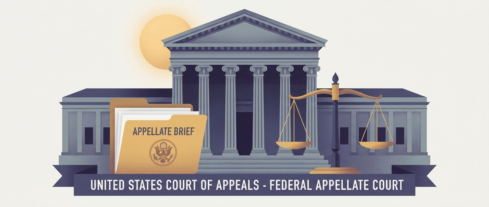 Fifth Circuit Appeals Lawyer Conceptual Illustration Of Federal Criminal Appeals In The Fifth Circuit Court Of Appeals