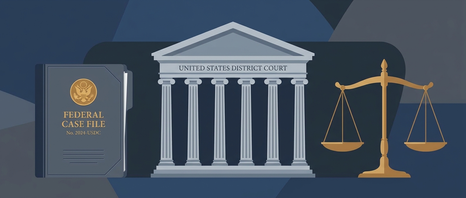 District Of Delaware Federal Criminal Defense Lawyer Conceptual Illustration Of Federal Criminal Defense In The U.s. District Court For The District Of Delaware
