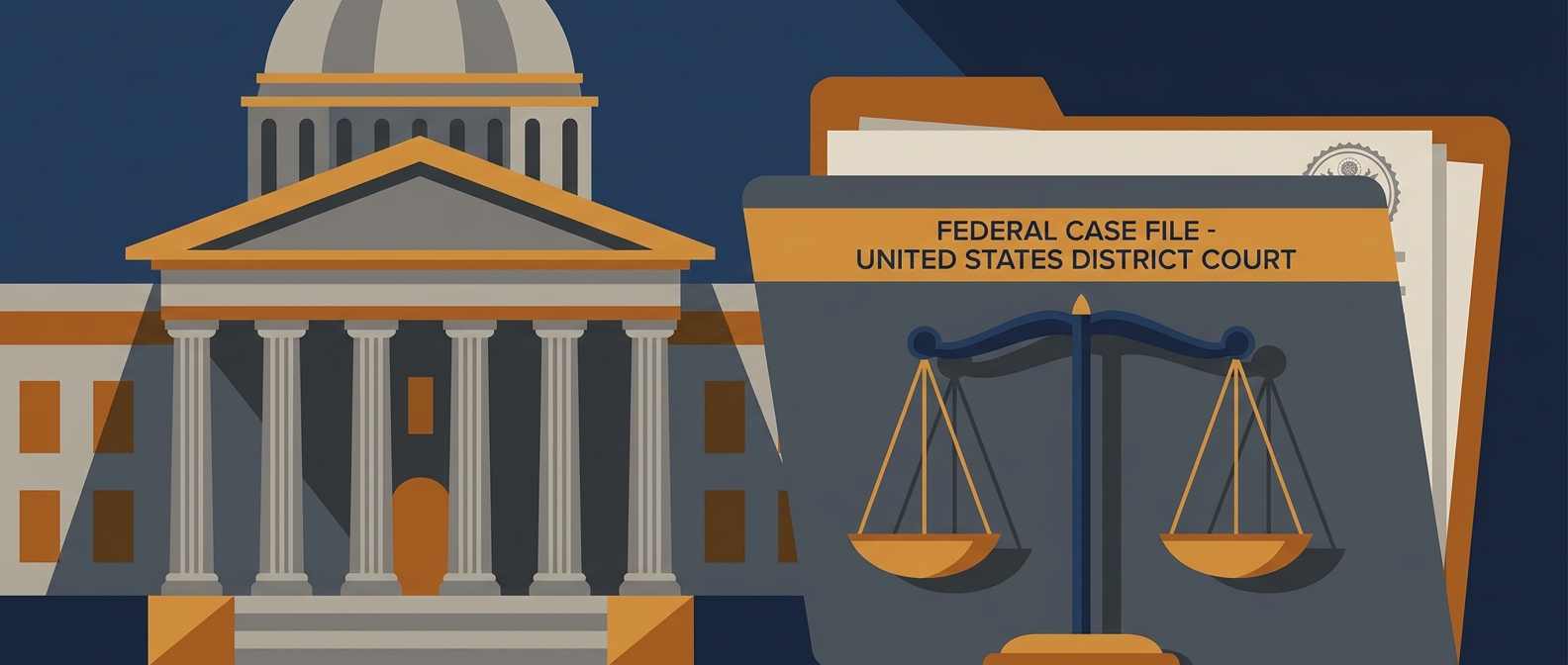 Middle District Of Pennsylvania Federal Criminal Defense Lawyer Conceptual Illustration Of Federal Criminal Defense In The U.s. District Court For The Middle District Of Pennsylvania