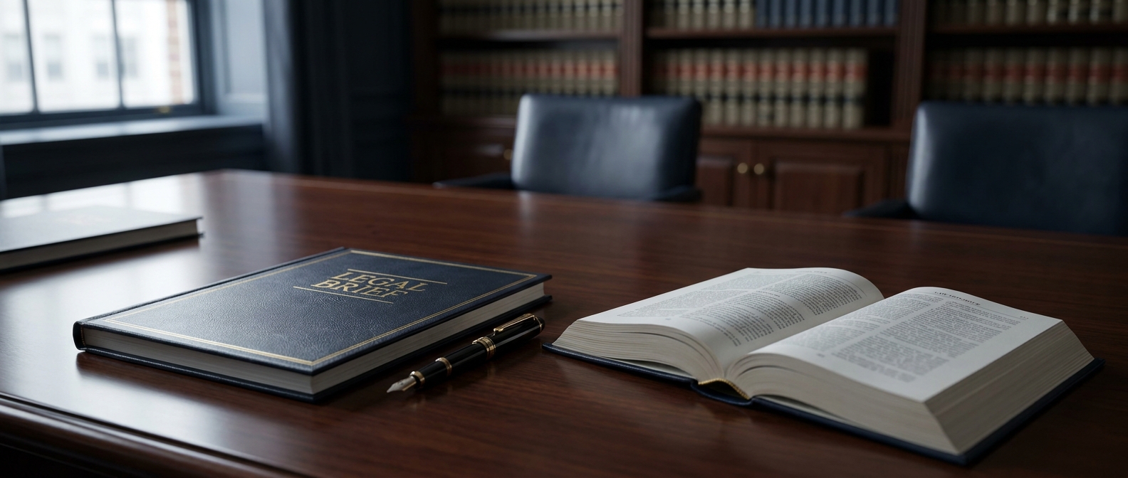 Federal Direct Appeal A Bound Appellate Brief And Law Reporter On An Attorney'S Desk Representing A Federal Direct Appeal