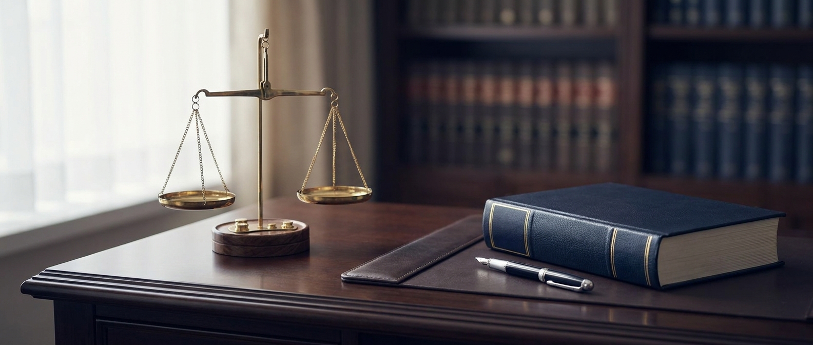 Possession With Intent To Distribute Possession With Intent To Distribute Lawyer Concept Showing A Balance Scale And Legal Book On An Attorney'S Desk