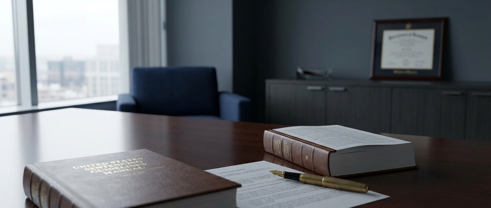 5K1 Motion A Sentencing Guidelines Manual And Legal Document On An Attorney'S Desk Representing Substantial Assistance Cooperation